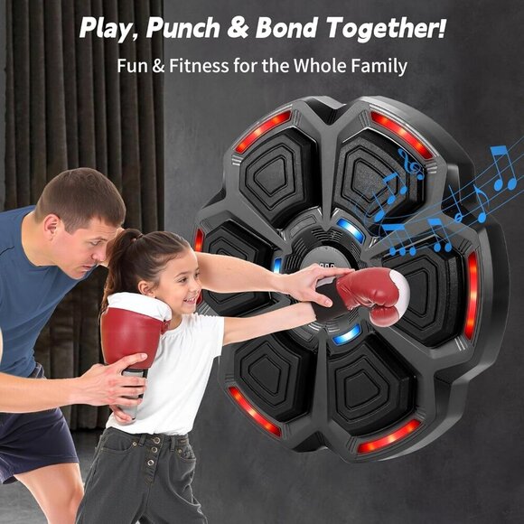 Music Boxing Machine, Music Punching Machine for Adults Kids, Interactive Boxing - Picture 5 of 6
